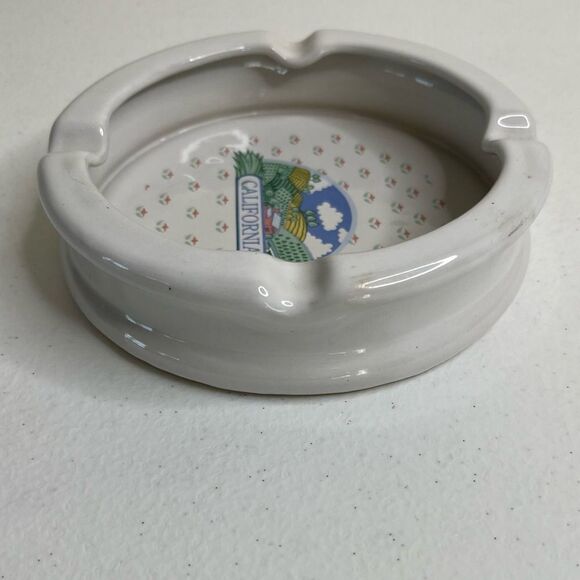 Vintage 80s California Souvenir Ashtray 4 Slot Tourist Universal Studios Cottage - Picture 3 of 10